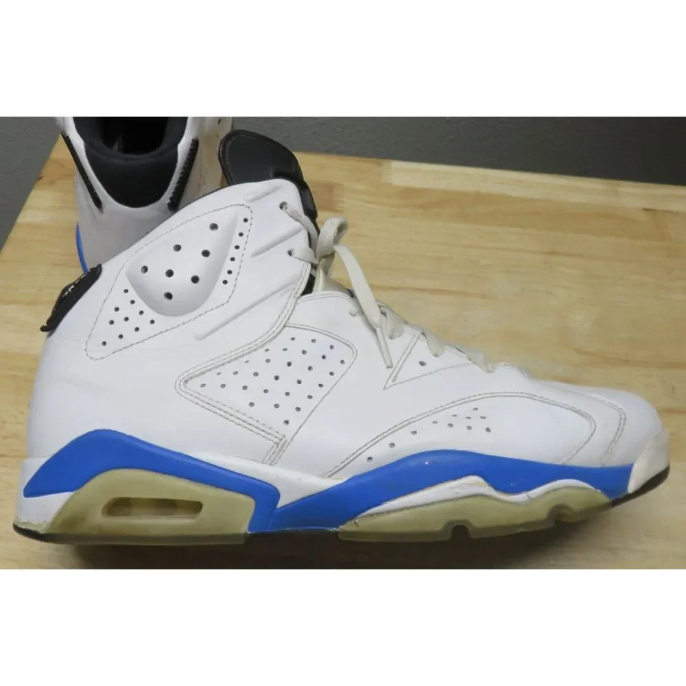 Nike Air Jordan 6 Sport Blue‎ Size 13 Shoes 384664 107 - missing back loops